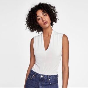 Zara V-neck bodysuit